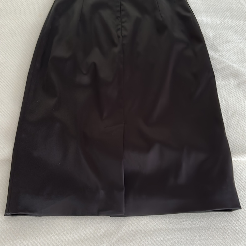 Dolce & Gabbana Black Satin Spaghetti-Strap Midi Dress - Picture 8 of 14